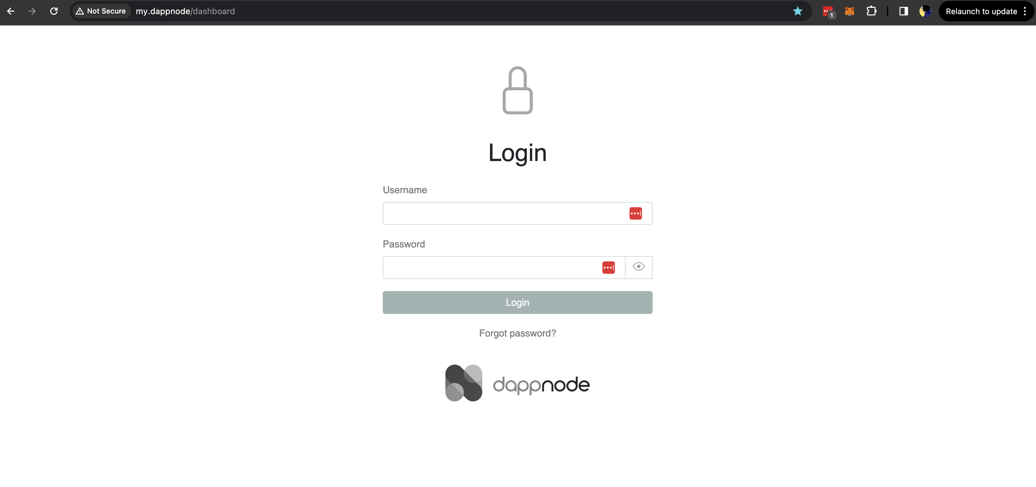 Dappnode Login